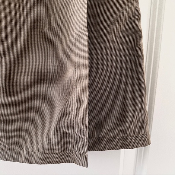 Vintage Exofficio Brown Houndstooth Mini Skort Women’s Size 8 Preppy Academia - Picture 8 of 17